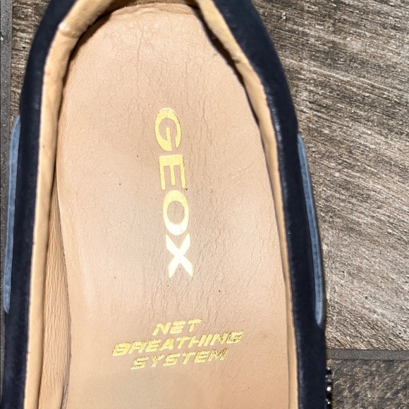 Geox Dark Blue Suede leather Unisex Loafers